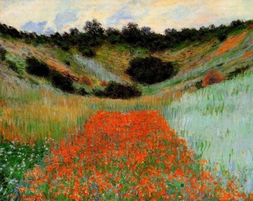 Flores Painting - Campo de amapolas en Giverny II Claude Monet Impresionismo Flores